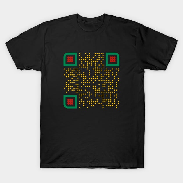 It's a beautiful day to leave me alone - QR Code T-Shirt by cryptogeek